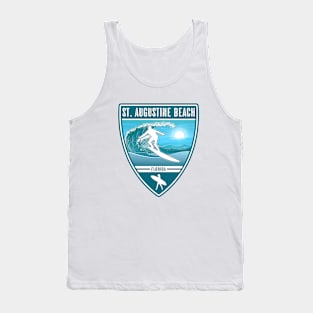 Surf St Augustine Beach Florida Tank Top